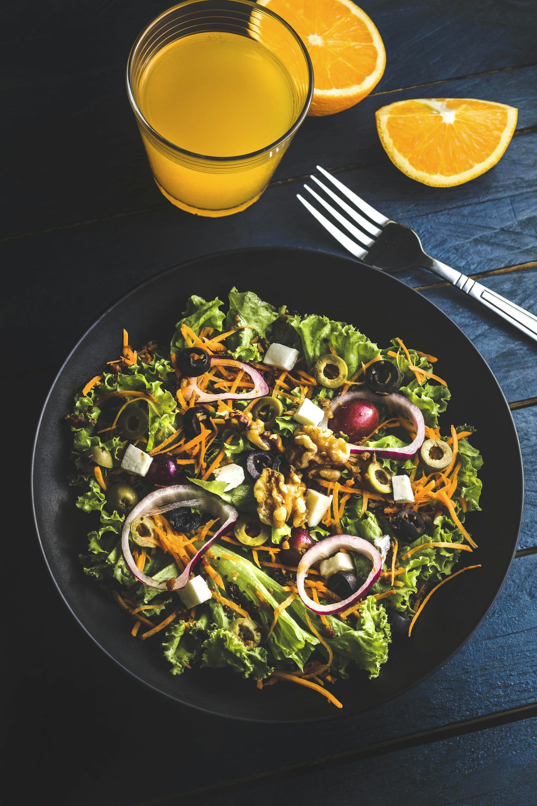Colourful fresh salad